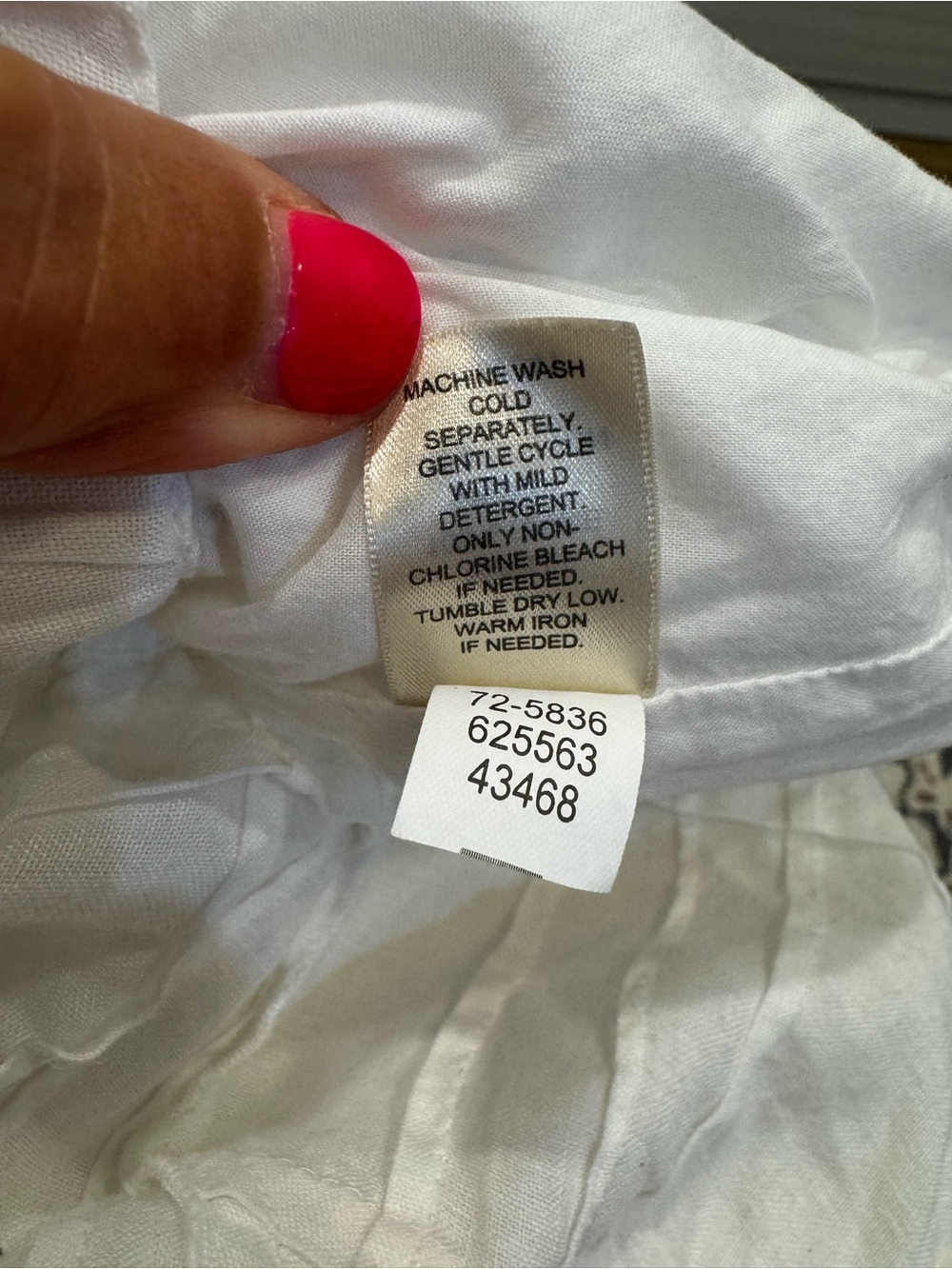 J. Jill White Cotton Tiered A-Line Maxi Skirt size Medium - Picture 5 of 6
